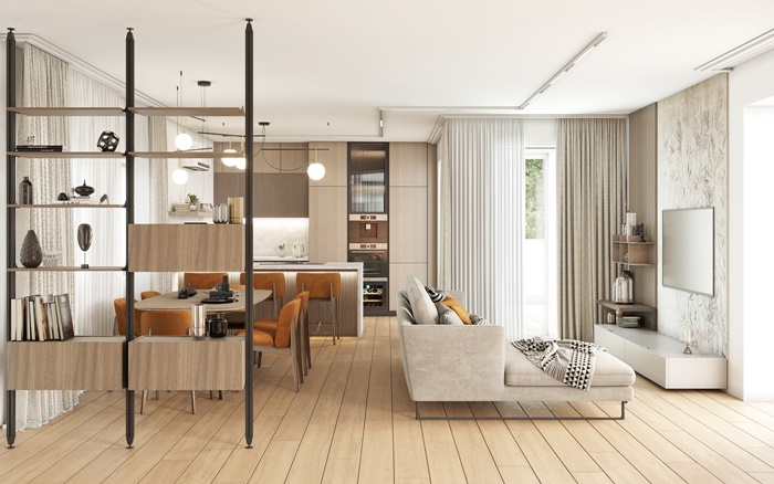 Phong cách tối giản (Minimalism) phù hợp với hầu hết căn hộ lớn hay nhỏ.