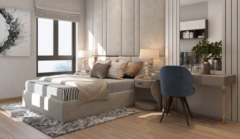 Thiết kế phòng ngủ chung cư Sadora Sala